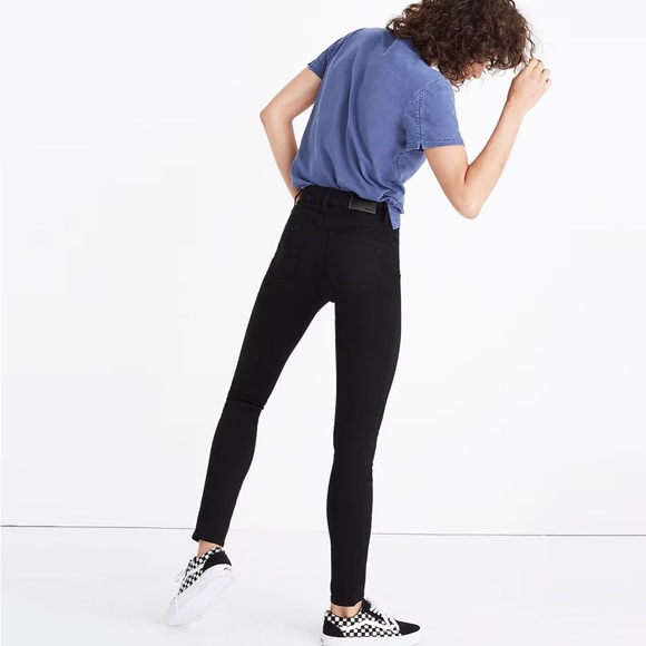 Madewell black Roadtripper high rise stretchy skinny Jeans size 30 - Picture 2 of 9
